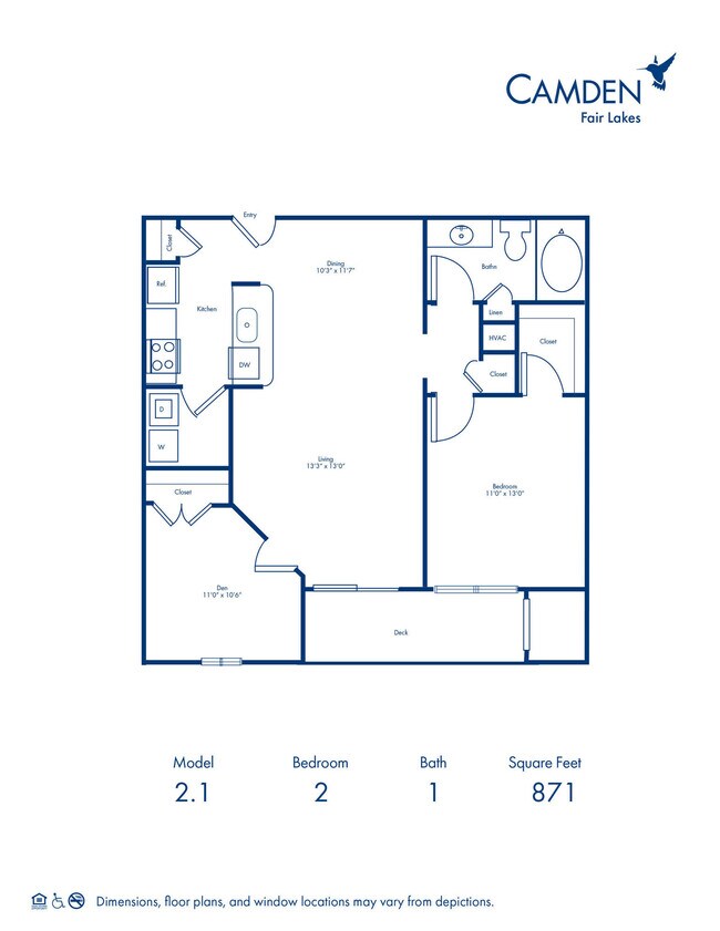 Floorplan - Camden Fair Lakes
