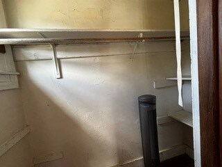 Partial interior of left side, half wall width closet with Window to San Francisco Bay!?? - 2615 Parker St