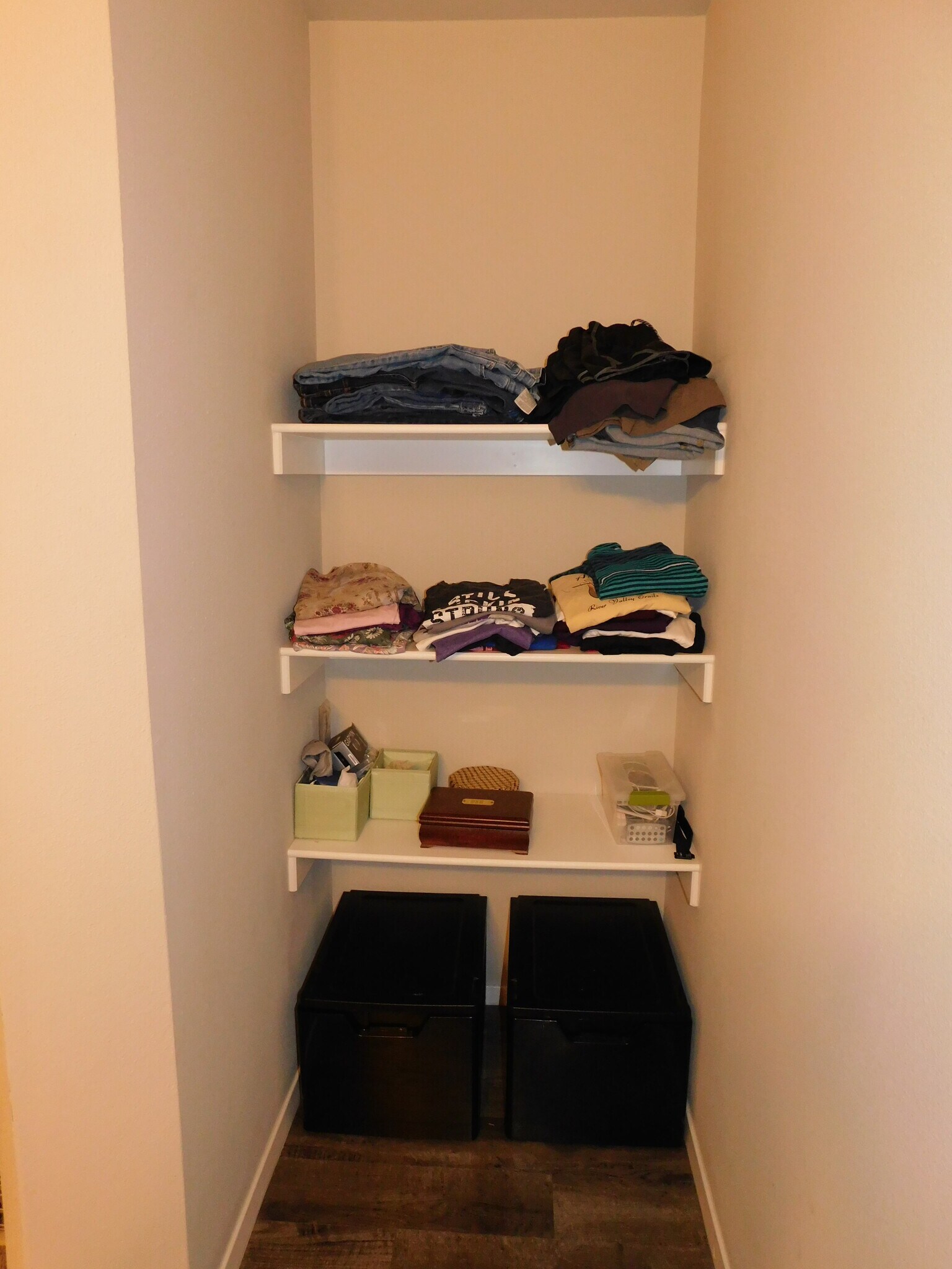 Linen shelving in the primary bath - 4656 W Fairbanks Way