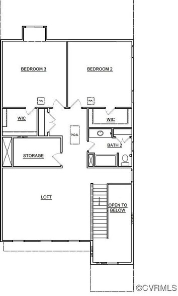 Second Floor Plan - 236 Amburn Ln