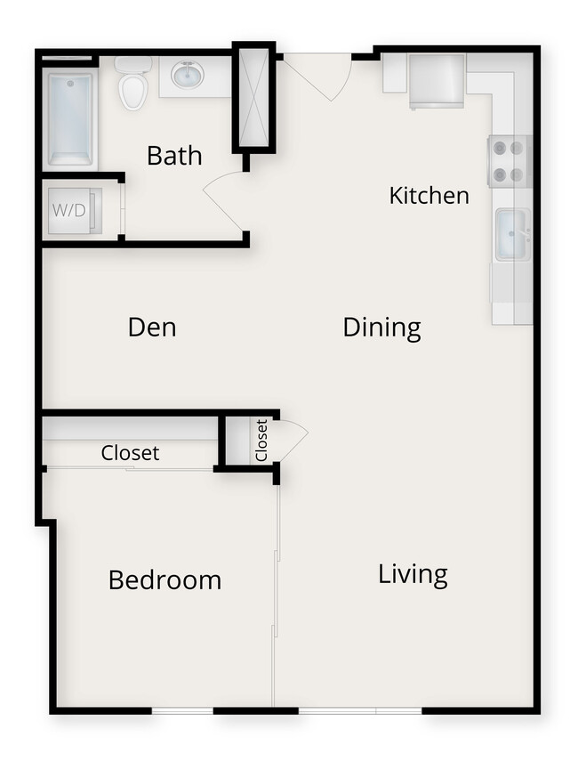 Sequel - B 1x1 Den - 1 Beds - 1 Baths - 714 Sq. ft. - Sequel