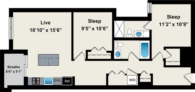 Floorplan - Reside on Jackson