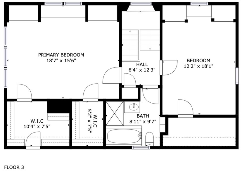 Floorplan - Upstairs - 140 NW Maywood Dr
