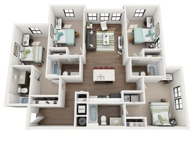 Floorplan - Philo Starkville