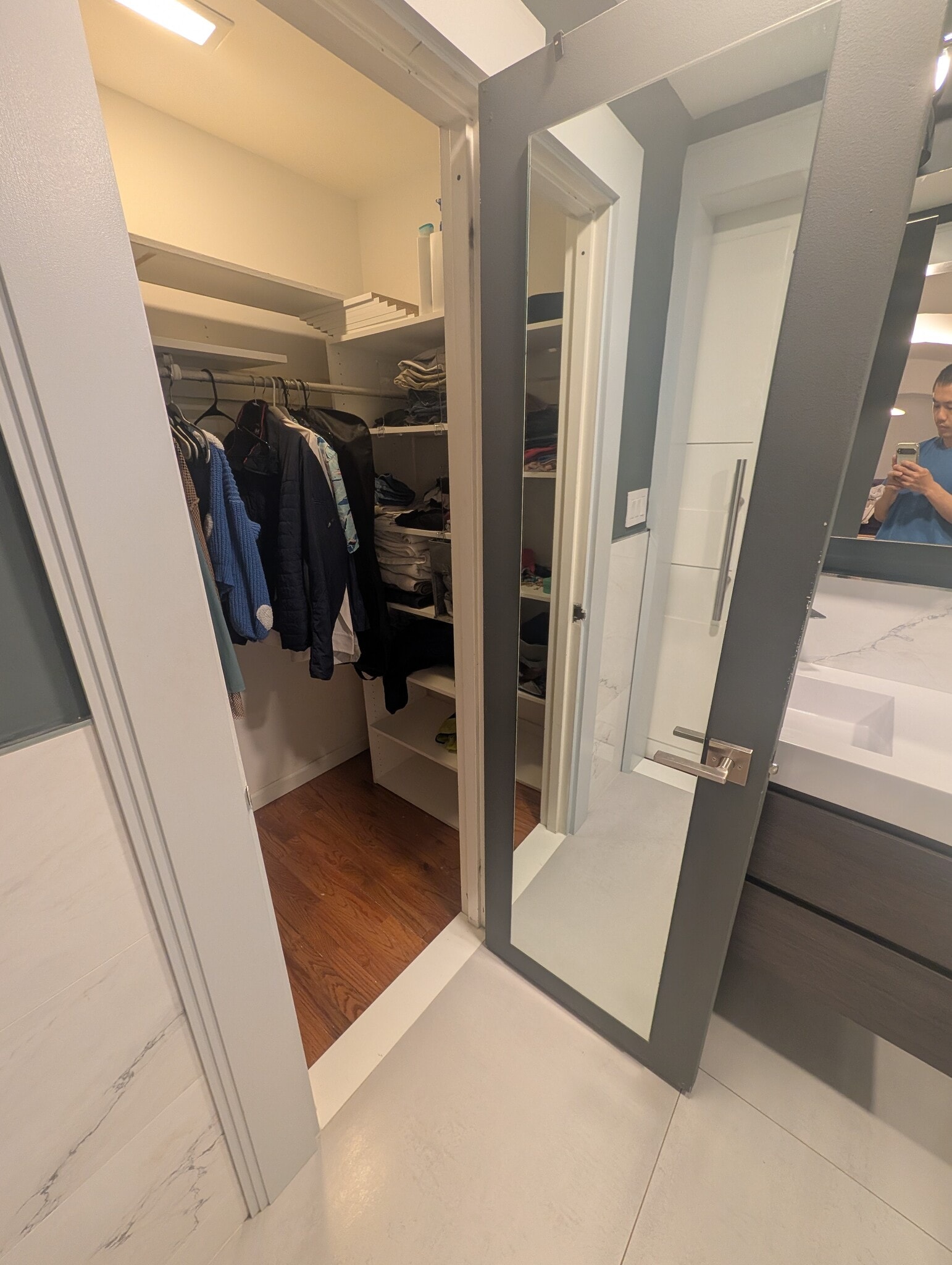 master bathroom closet - 518 Gregory Ave