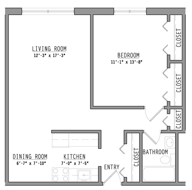 Floorplan - Elmwood Towers