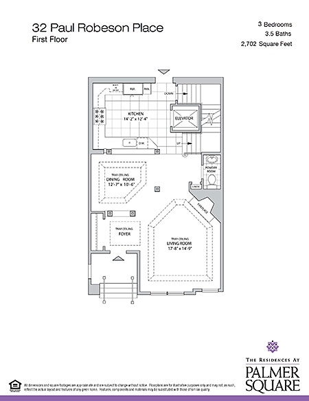 Floorplan - The Residences at Palmer Square