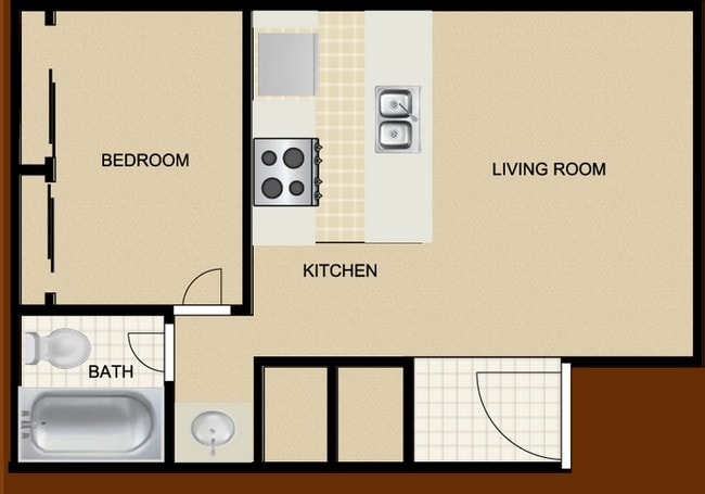 1BR/1BA - The Mila Apartments