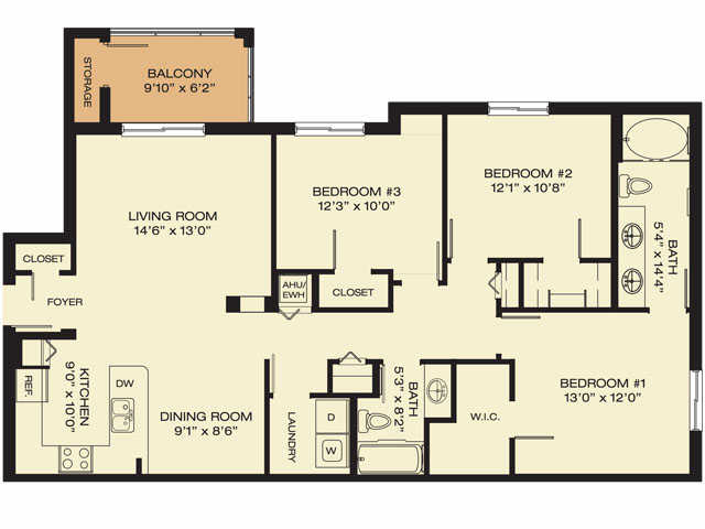 Floorplan - The Villas at Emerald Dunes