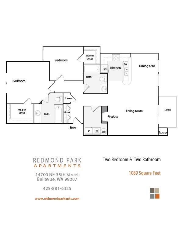 2BR/2BA - Redmond Park Apartments