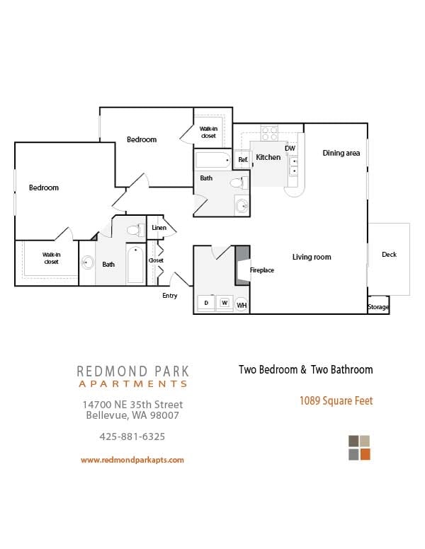 2BR/2BA - Redmond Park Apts