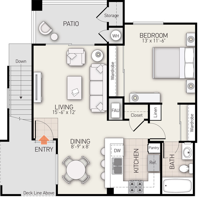 Floorplan - San Remo Villa Apartment Homes