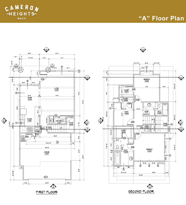 "A" Floor Plan - Cameron Heights