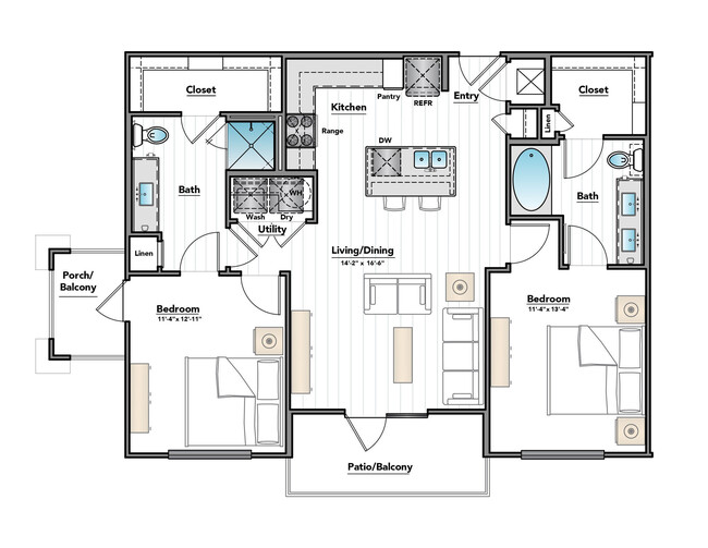 Floorplan - City Heights at College Station