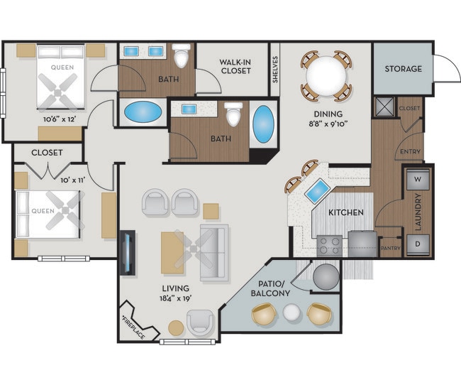 Floorplan - Settlers Ridge Apartments