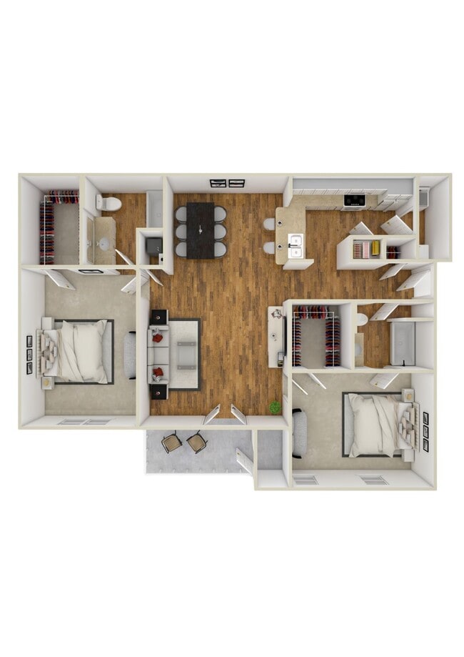 Floorplan - Crossgates Apartment Homes