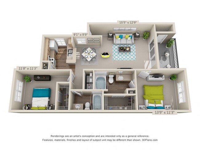 Floorplan - Riverbend Apartments