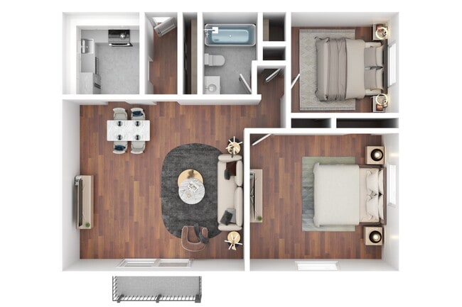 Floorplan - New Brookside Apartments