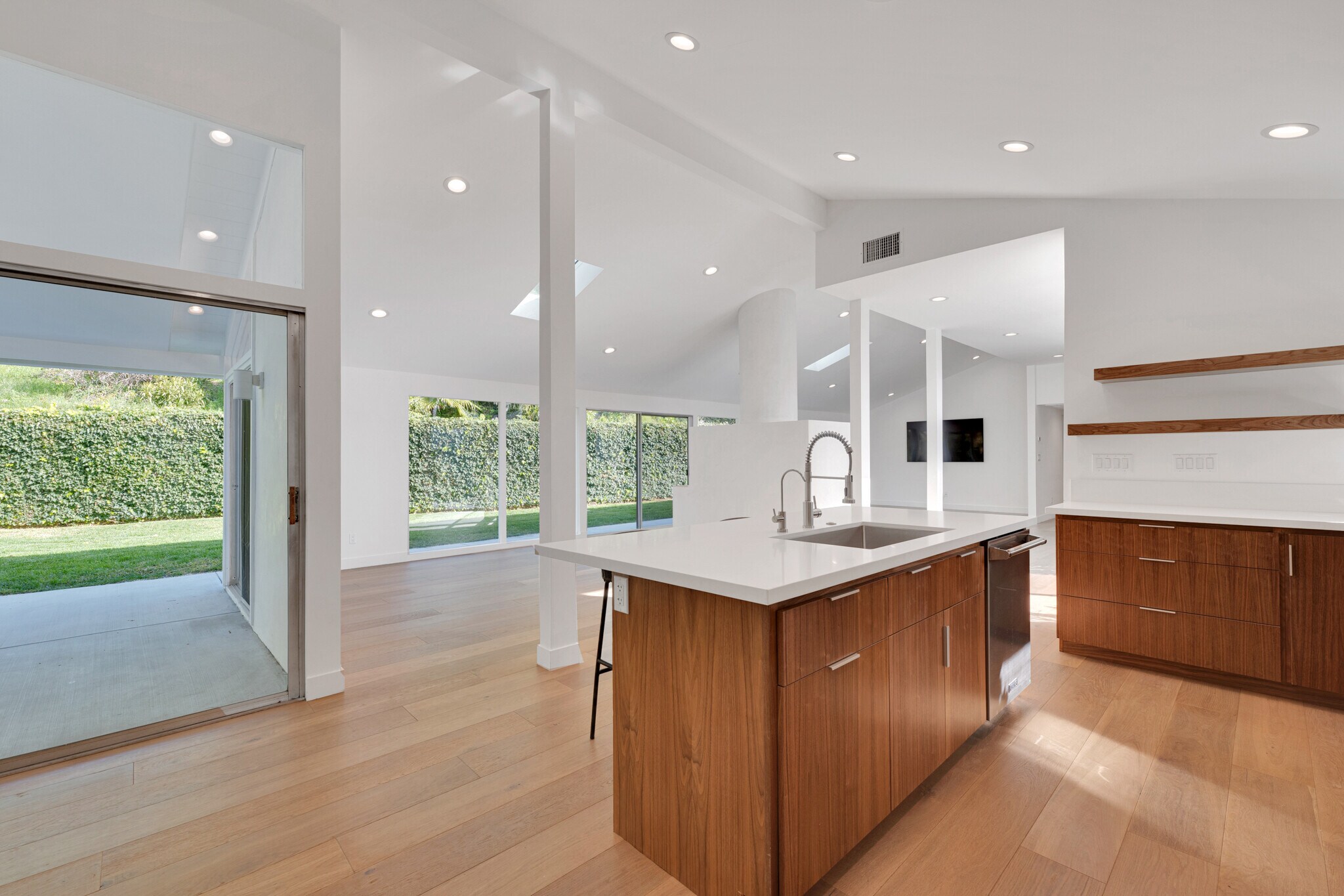 Custom Walnut Cabinets - 6234 Paseo Canyon Dr