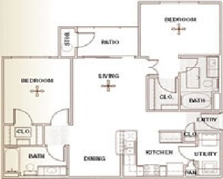 2 Bedroom-2 Bath - Southpark Ranch