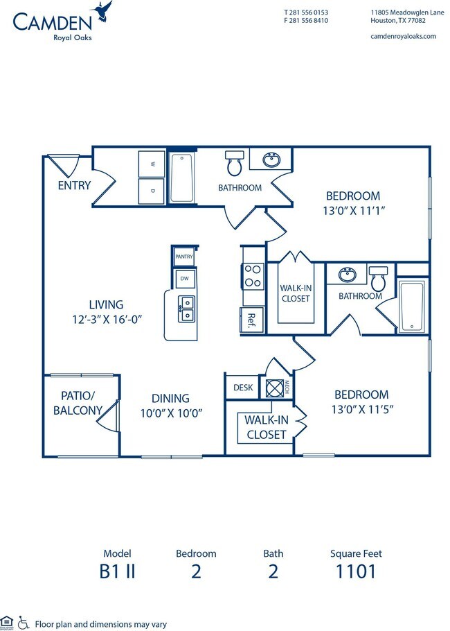 Floorplan - Camden Royal Oaks I