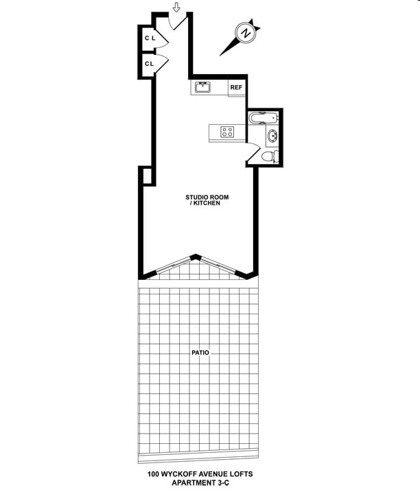 Studio - 1610 DEKALB AVE