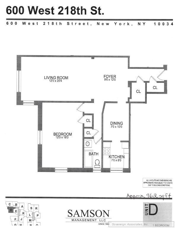 Floorplan - 600 West 218th Street