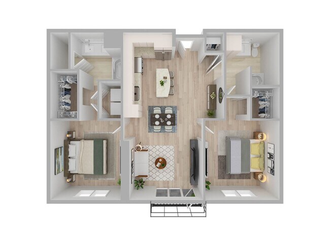 2 Bedroom | 2 Bath | 1141 SF - Vantage on Hillsborough - Phase II