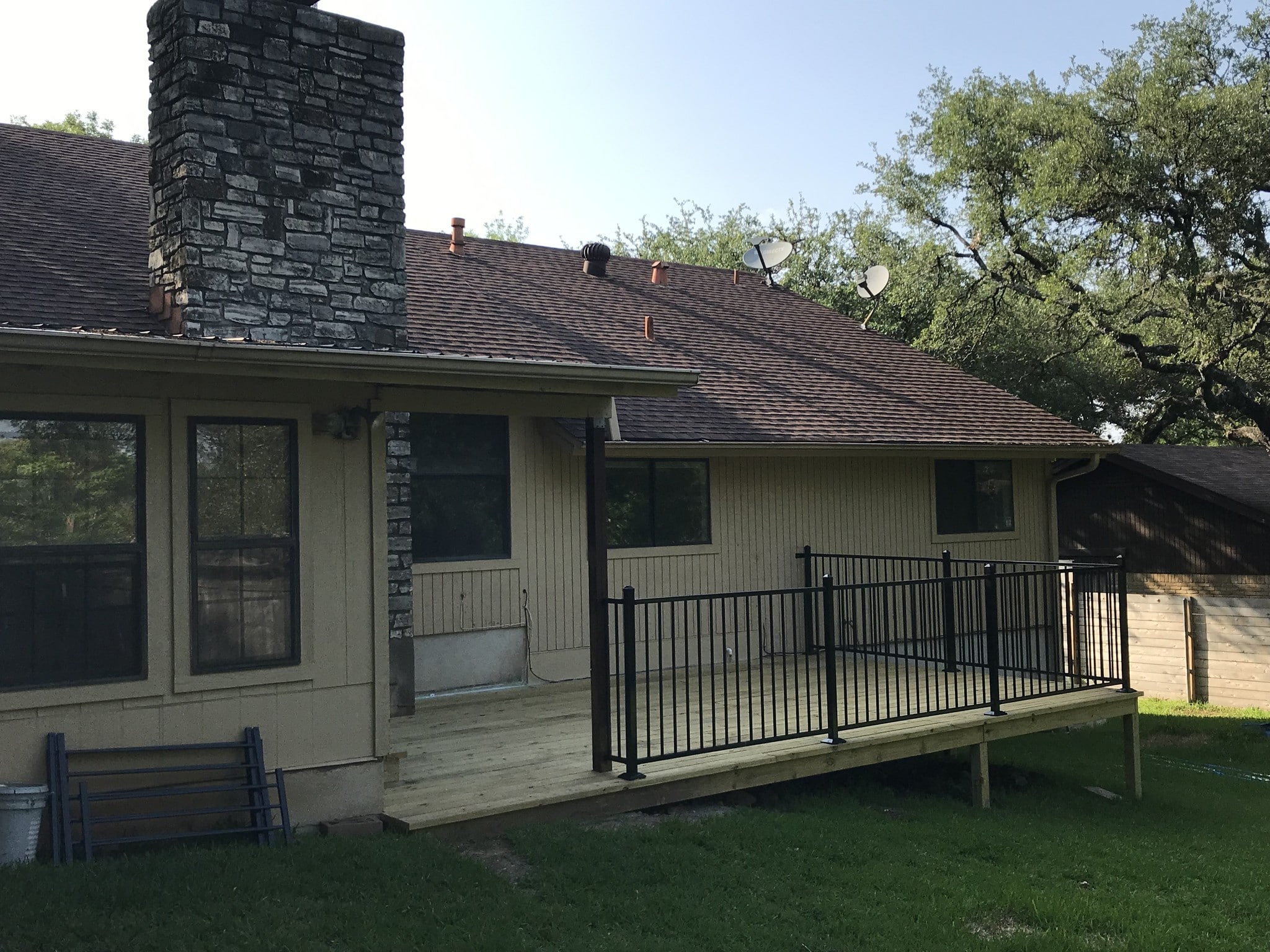 Back deck - 11203 Oak View Dr