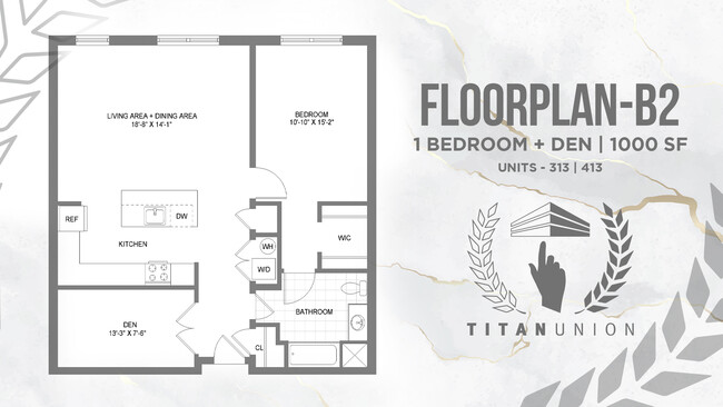 Floorplan - Titan Union Luxury Apartments