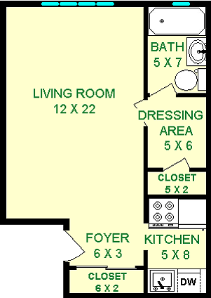 Floorplan - The Flats on Penn