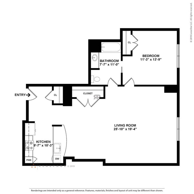 Floorplan - Curtain Lofts  1371