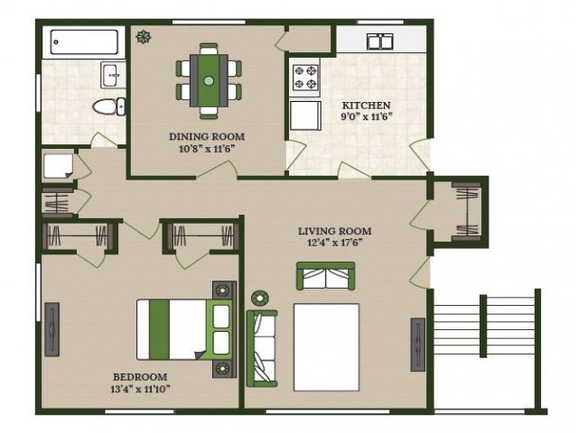 Floorplan - HOMESTEAD APARTMENTS