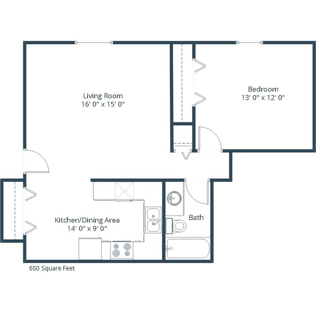 Floorplan - Rosser Apartments