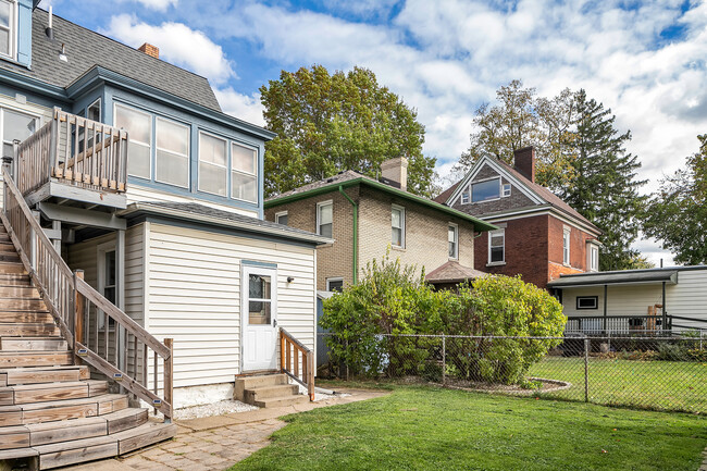 Back yard access is off the kitchen. - 713 Clinton Pl