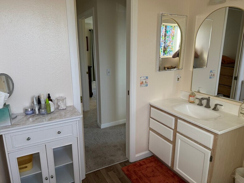Bathroom with pocket door - 14902 Eastwood Ave