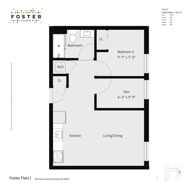 Floorplan - Foster Flats