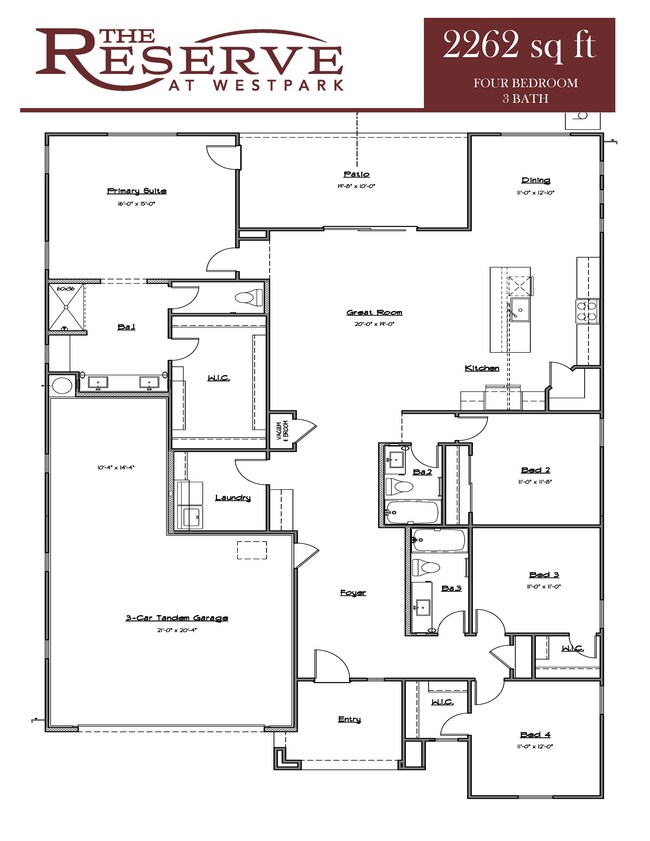 Floorplan - The Reserve at Westpark III