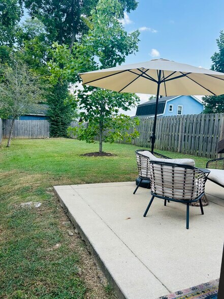 Back Patio and fenced yard - 562 Stevenson St