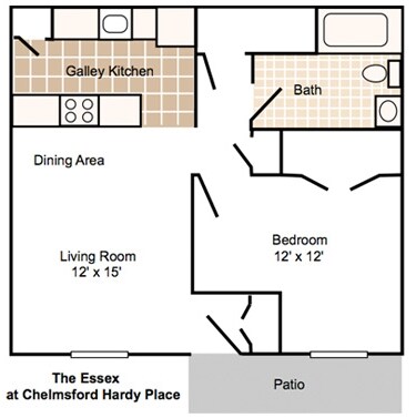 1BR/1BA - Chelmsford Hardy Place
