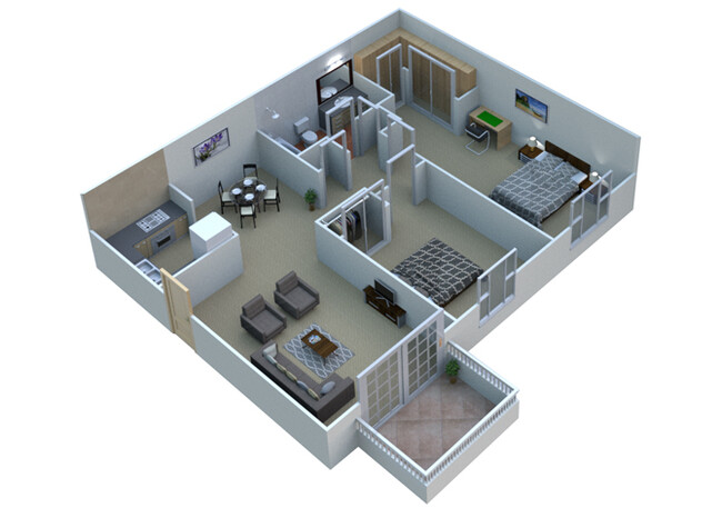 Floorplan - French Quarter - Southfield, MI