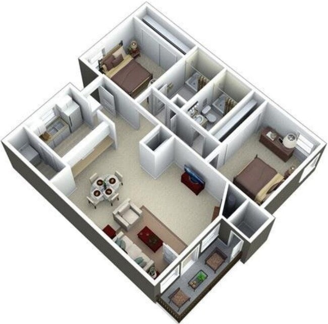 Floorplan - Bridge Creek Apartments