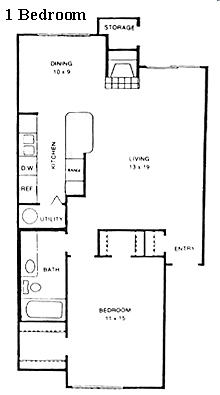 1BR/1BA - The Augusta - Preston Racquet Club Apartments