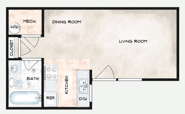 Studio - Shelton Park Apartments