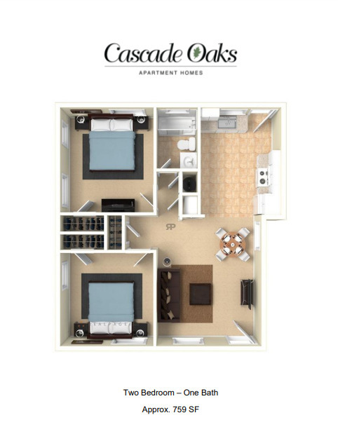 Floorplan - Cascade Oaks Apartments