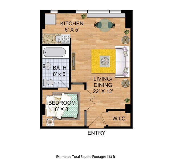 Building Photo - Charming & Bright Junior One Bedroom at River Place North