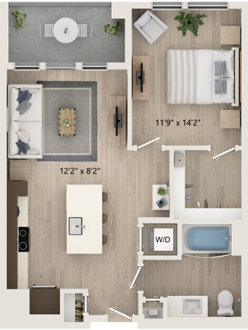 A5 - Floor Plan 2D - Cottonwood Highland