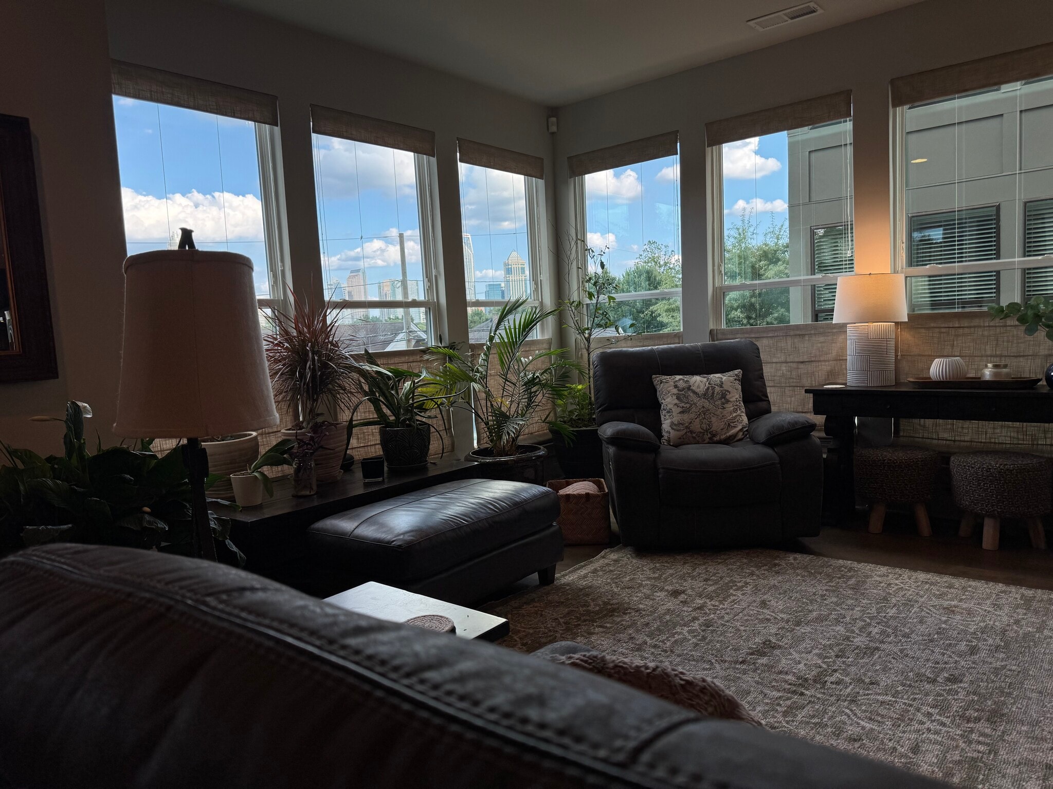 Large living room area with amazing windows, natural light and city view - 1547 Duckworth Ave