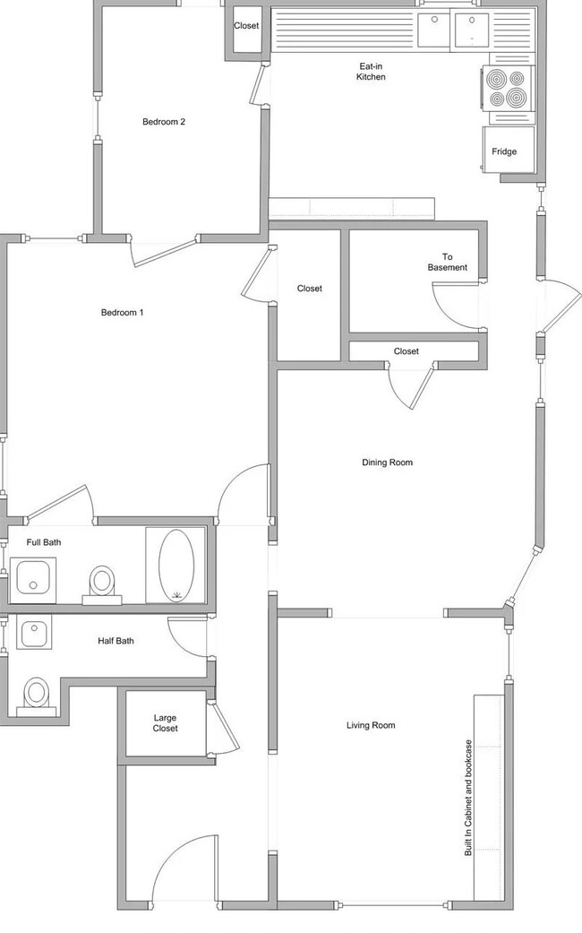 Floor Plan - 2459-1 Madison Rd