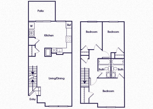 Floorplan - Riverwoods Apartments, Riverwoods at Lake Ridge Apartments & Riverwoods at Towne Square Townhomes